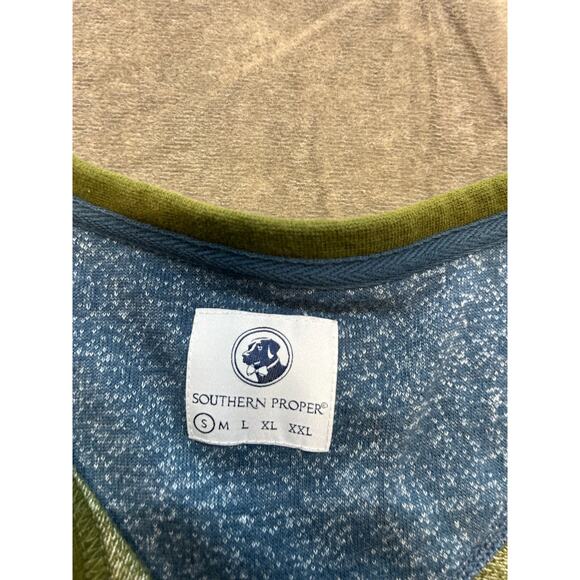 Southern Proper Green Long Sleeve‎ Shirt Small pullover - Picture 6 of 7